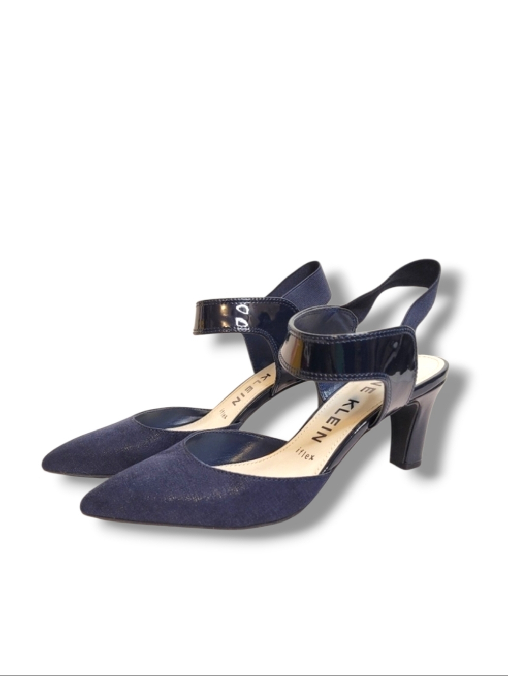 Anne Klein Katia Iflex Navy Blue Dress Pumps Size 7